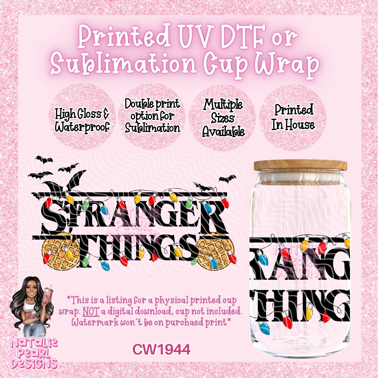 CW1944 UV DTF/SUB Cup Wraps