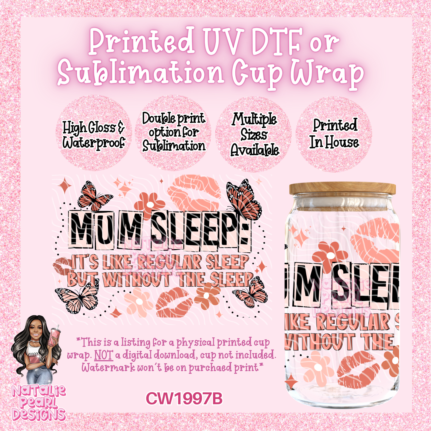CW1997B UV DTF/SUB Cup Wraps