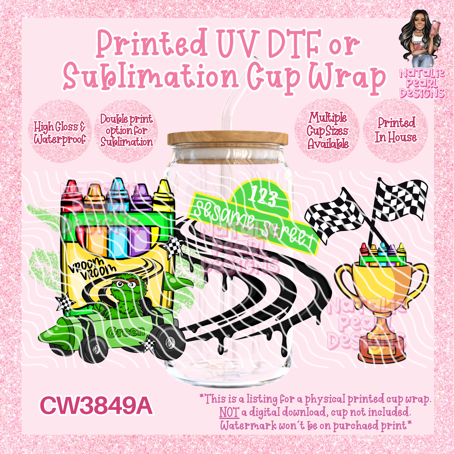 CW3849A UV DTF/SUB Cup Wraps