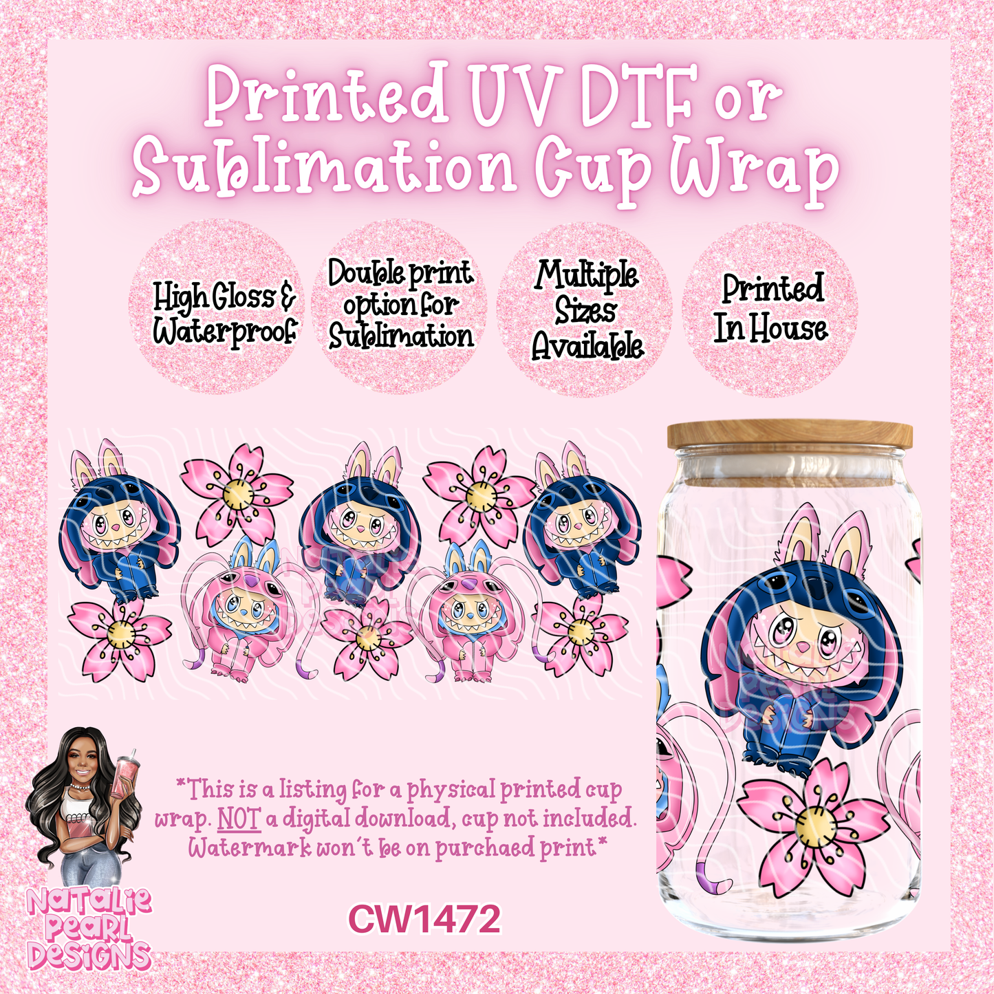 CW1472 UV DTF/SUB Cup Wrap