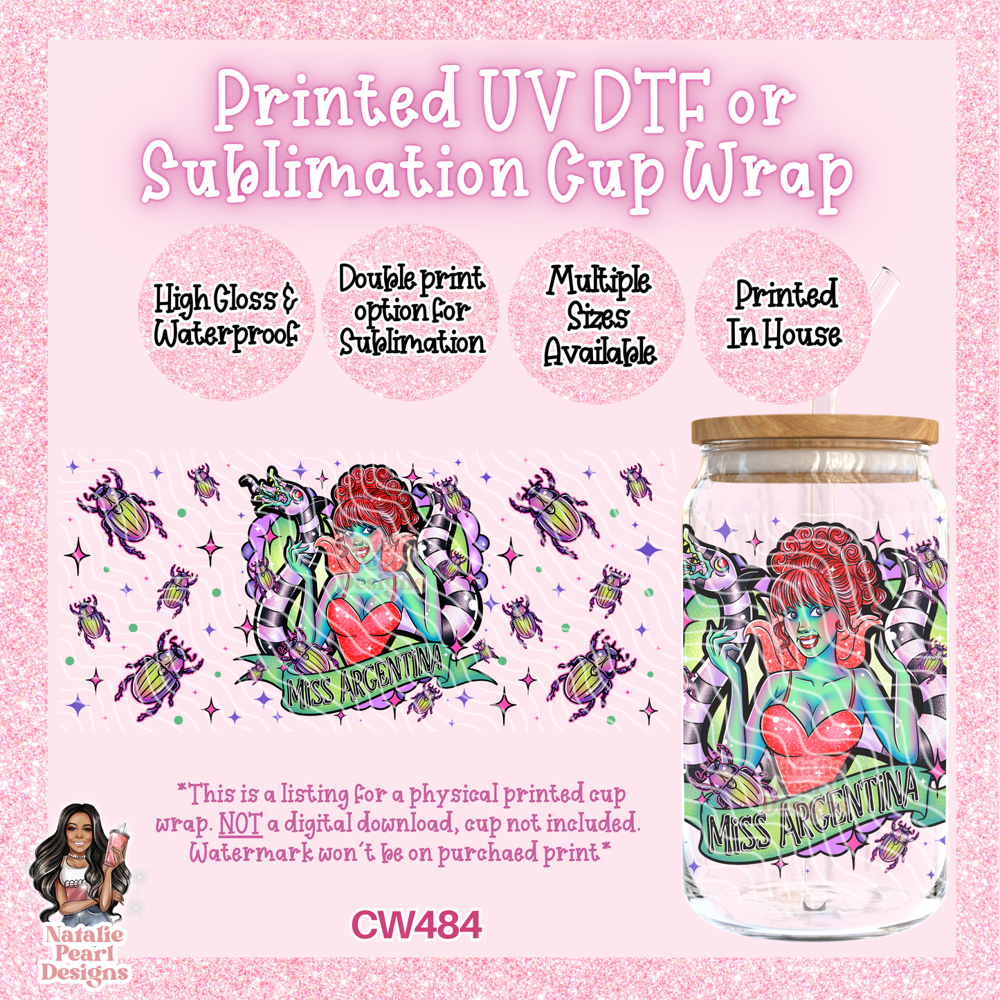 CW484 UV DTF/SUB Cup Wrap