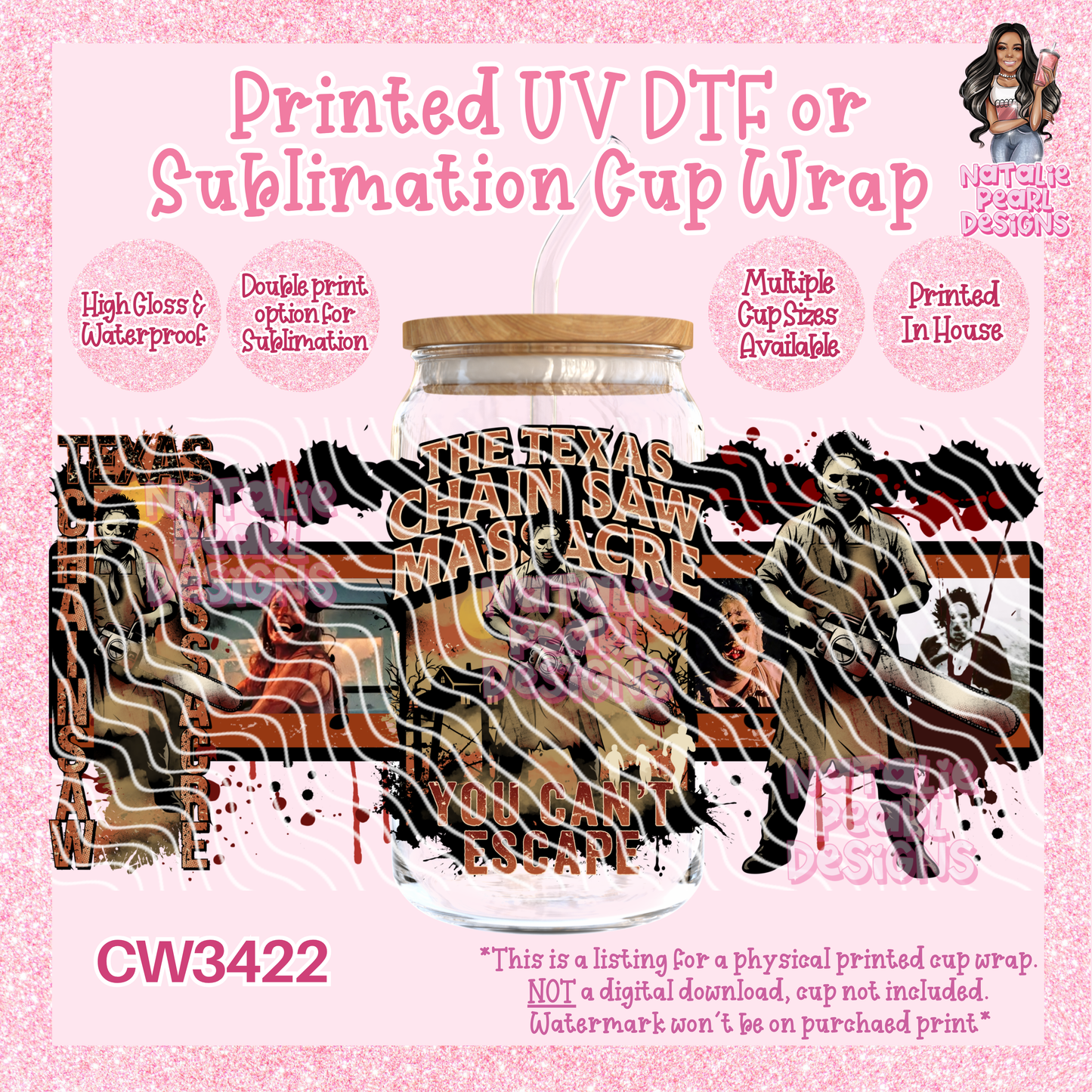 CW3422 UV DTF/SUB Cup Wraps