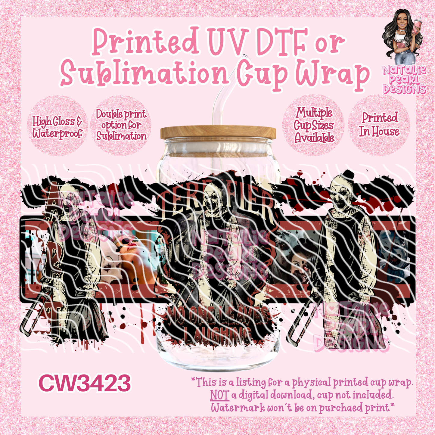 CW3423 UV DTF/SUB Cup Wraps