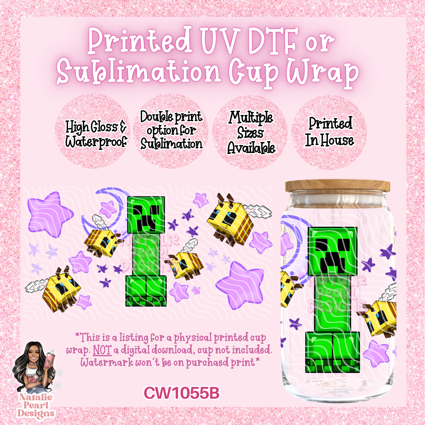 CW1055B UV DTF/SUB Cup Wrap