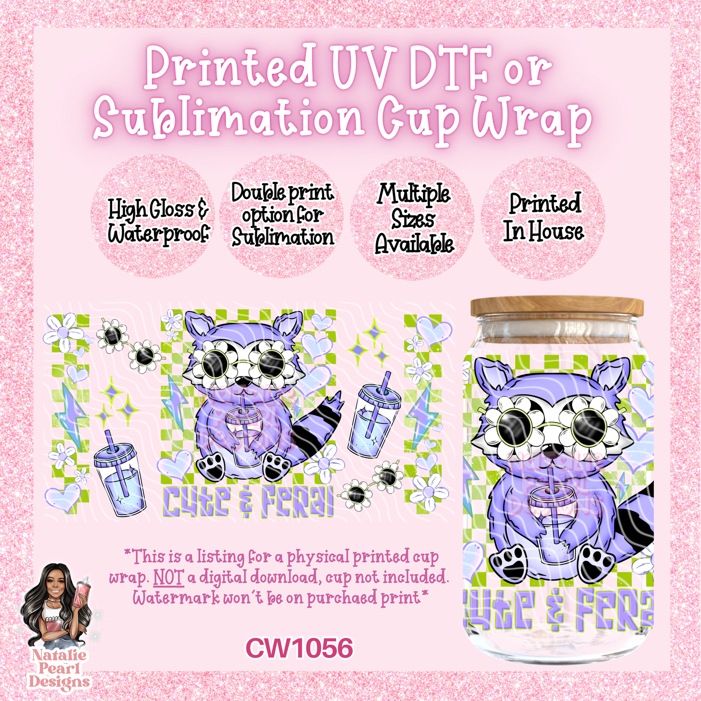 CW1056 UV DTF/SUB Cup Wrap