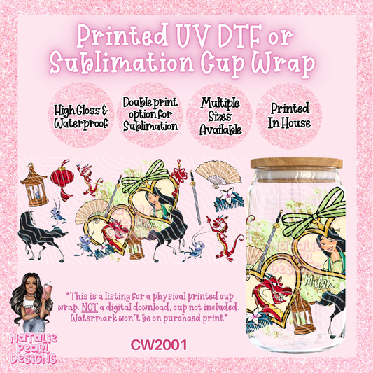 CW2001 UV DTF/SUB Cup Wraps