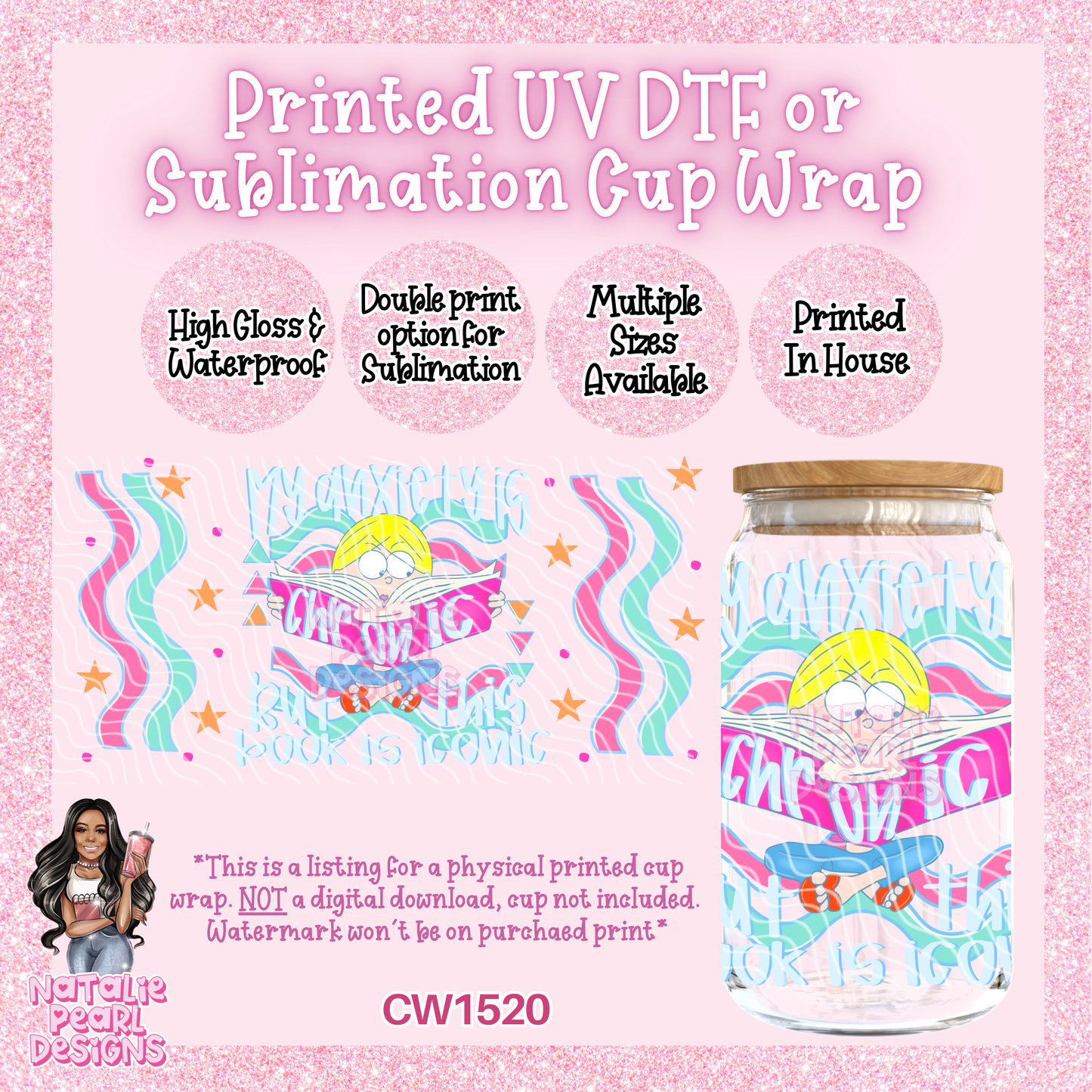CW1520 UV DTF/SUB Cup Wrap