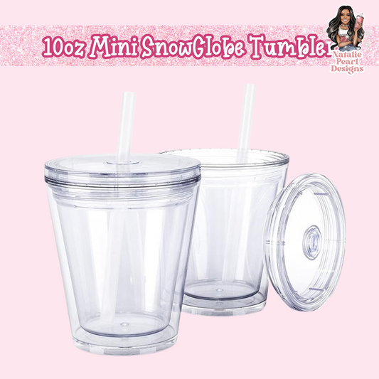 Mini 10oz Snow Globe Tumbler