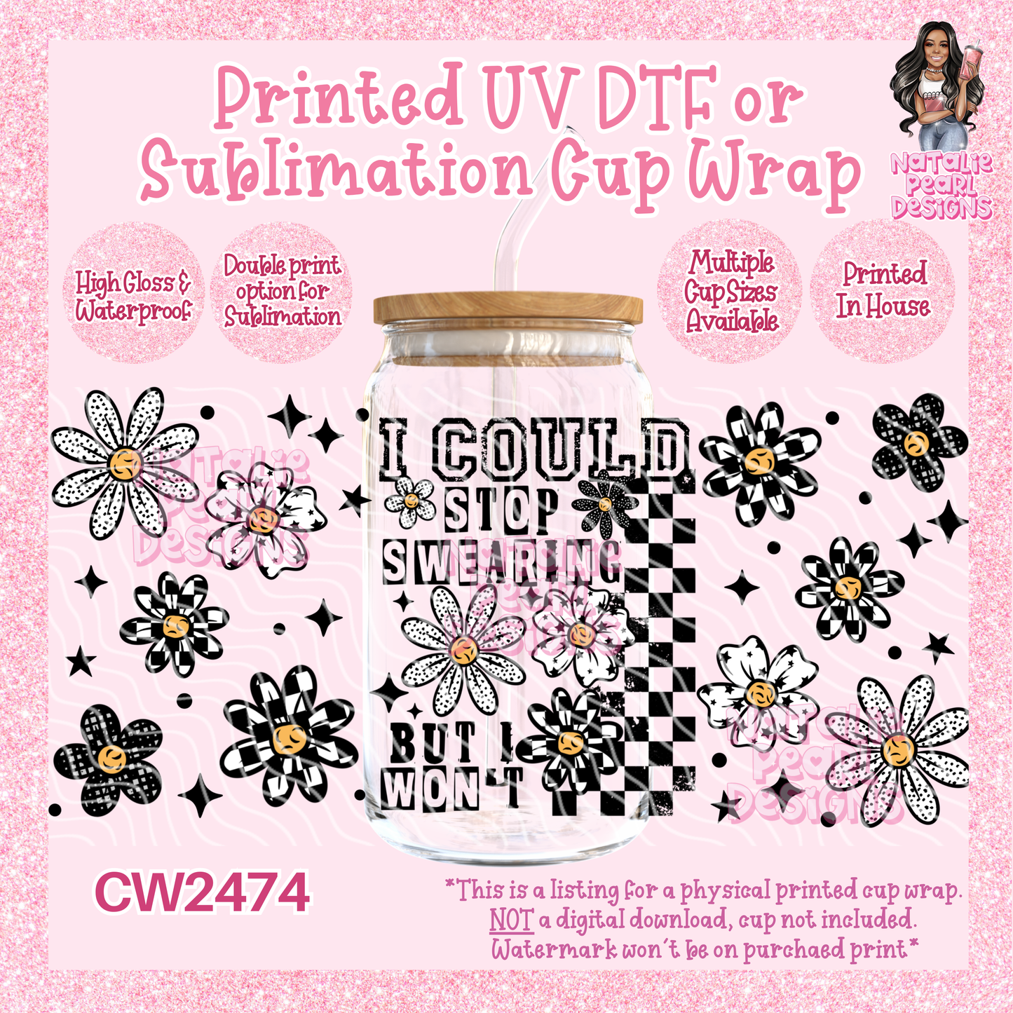 CW2474 UV DTF/SUB Cup Wraps