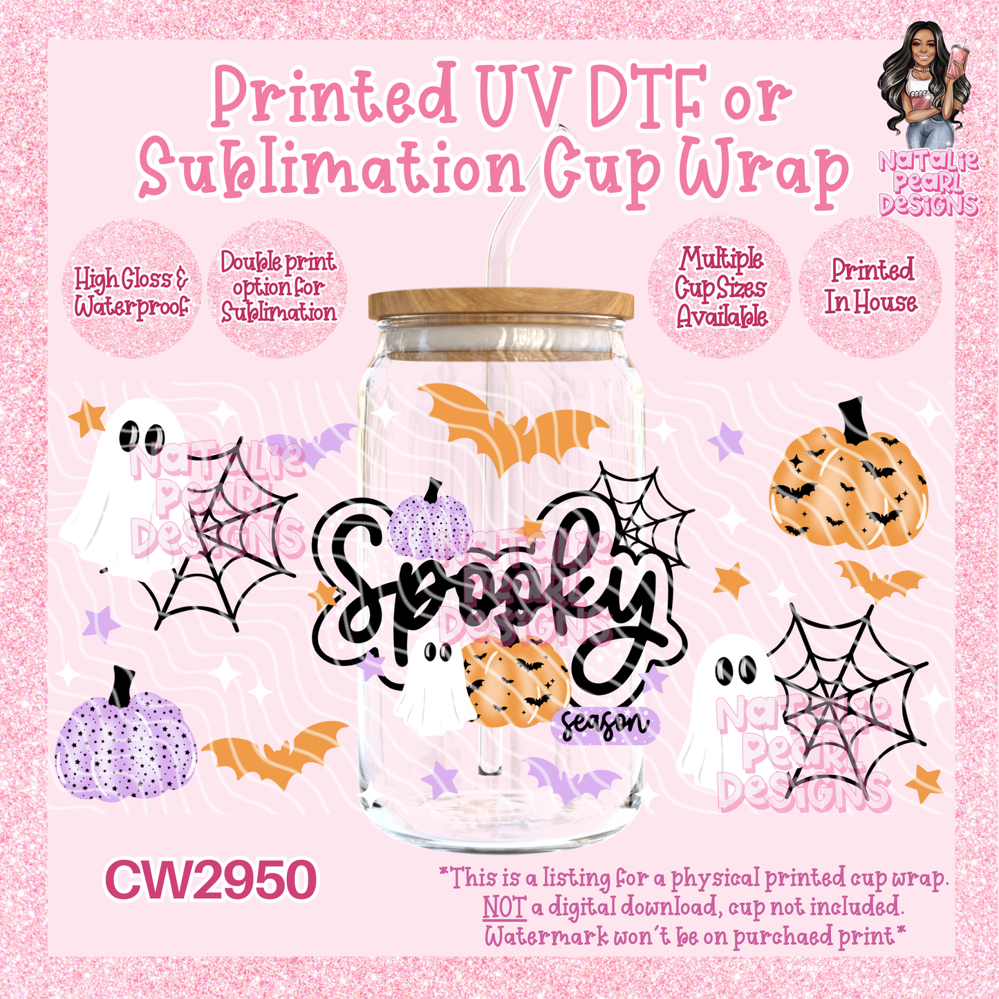 CW2950 UV DTF/SUB Cup Wraps
