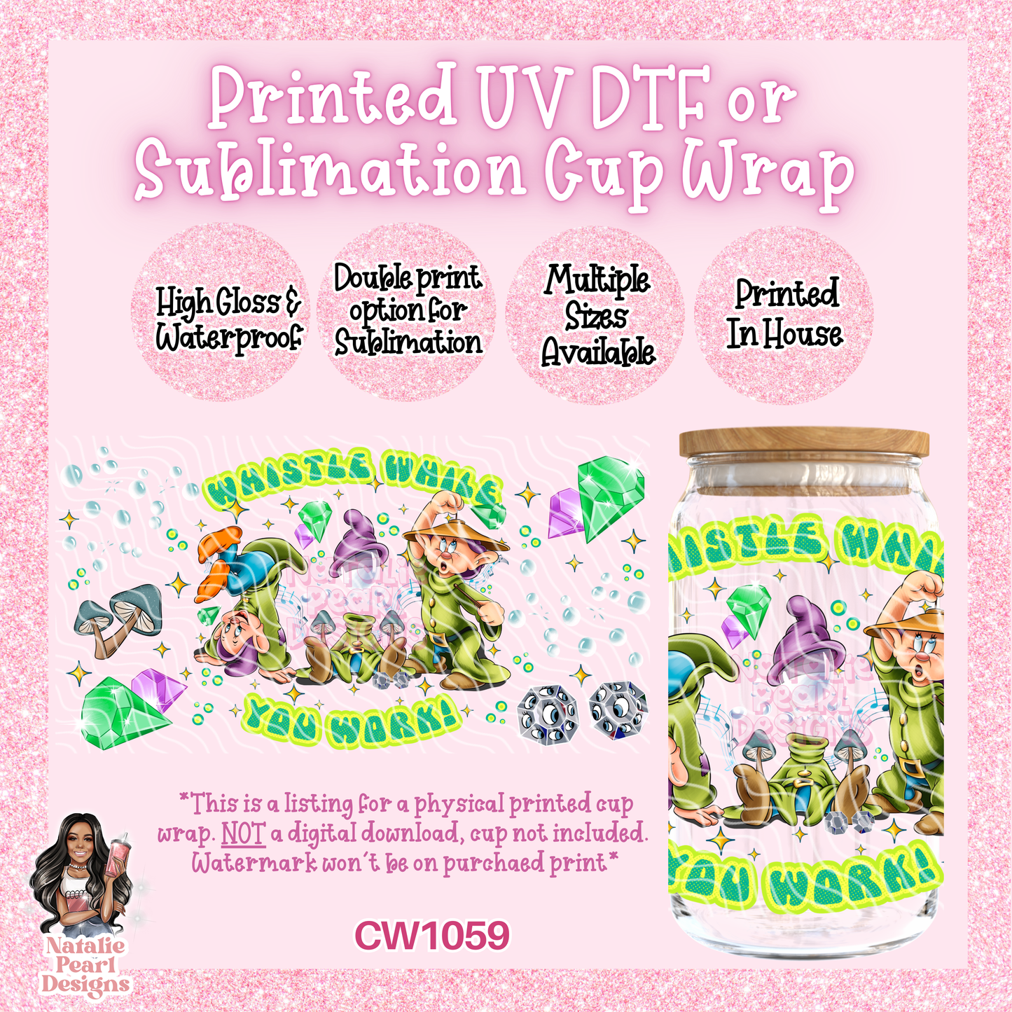 CW1059 UV DTF/SUB Cup Wrap