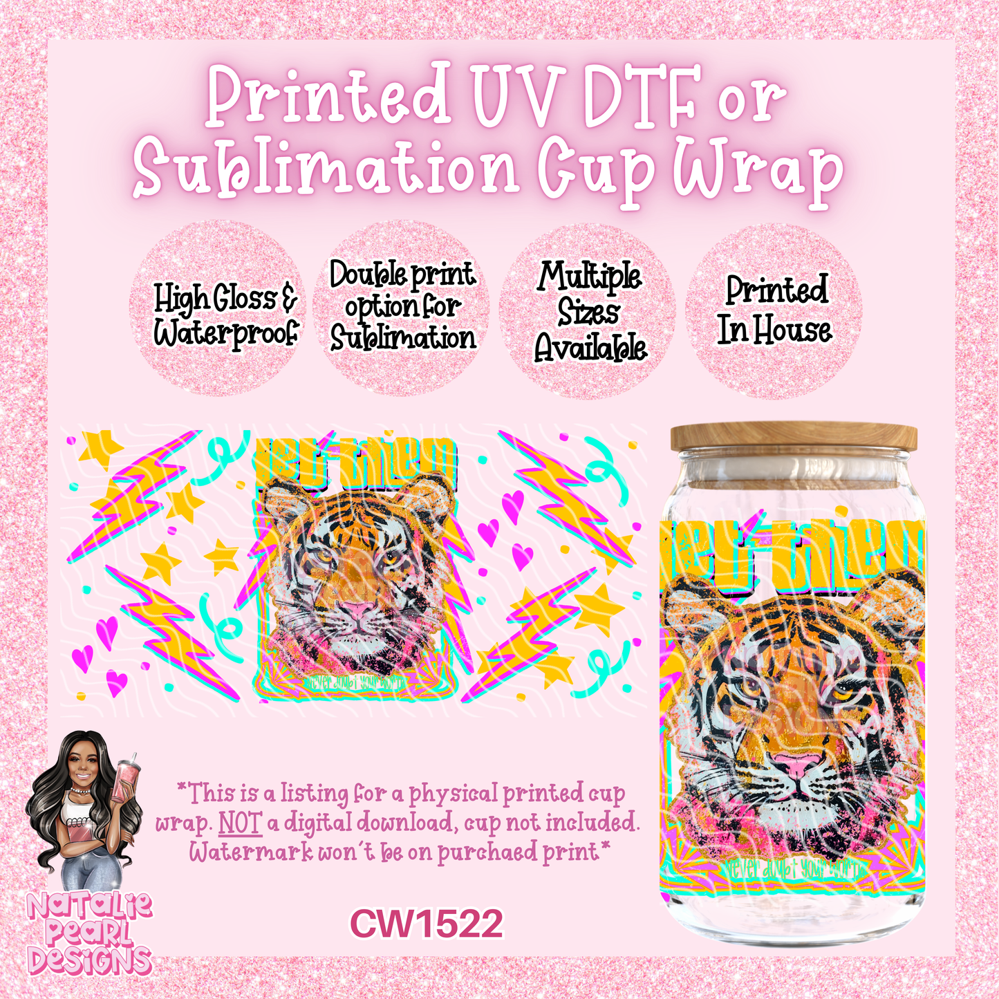 CW1522 UV DTF/SUB Cup Wrap