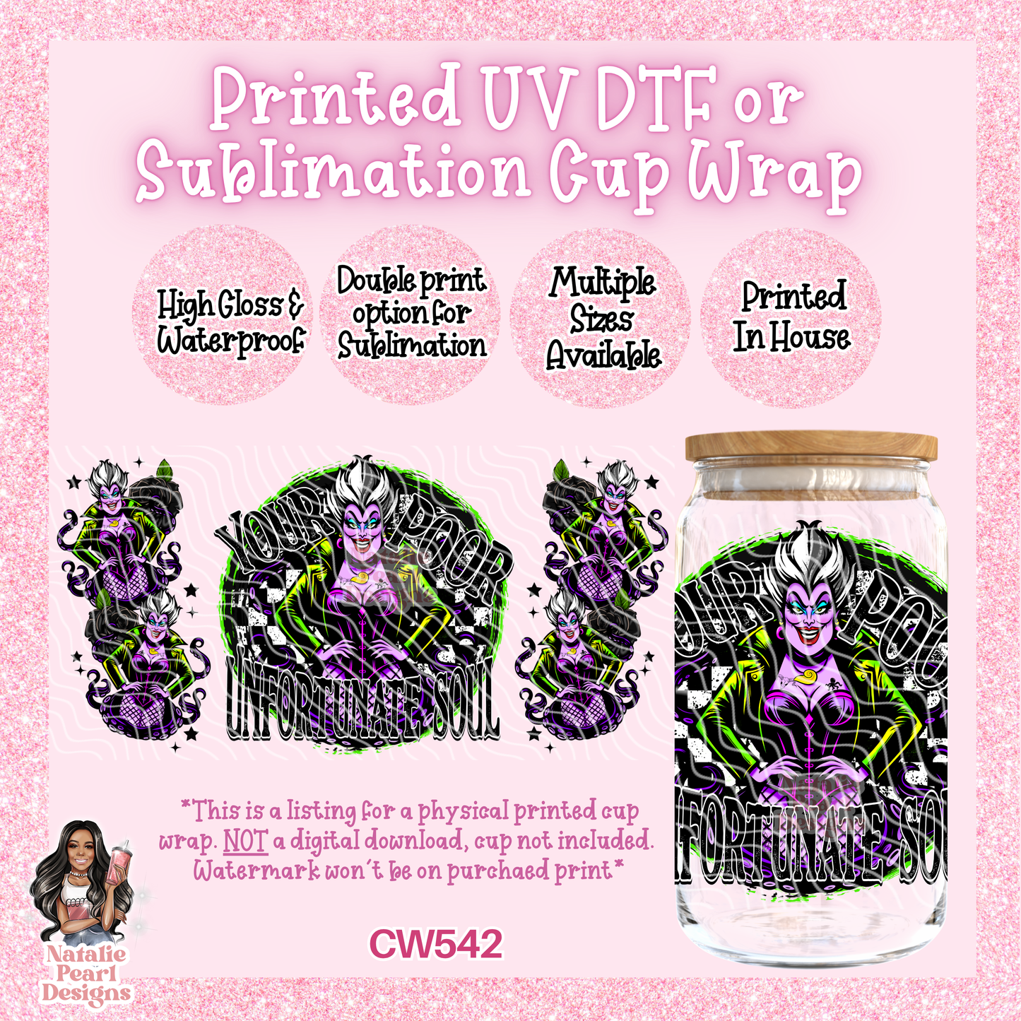CW542 UV DTF/SUB Cup Wrap