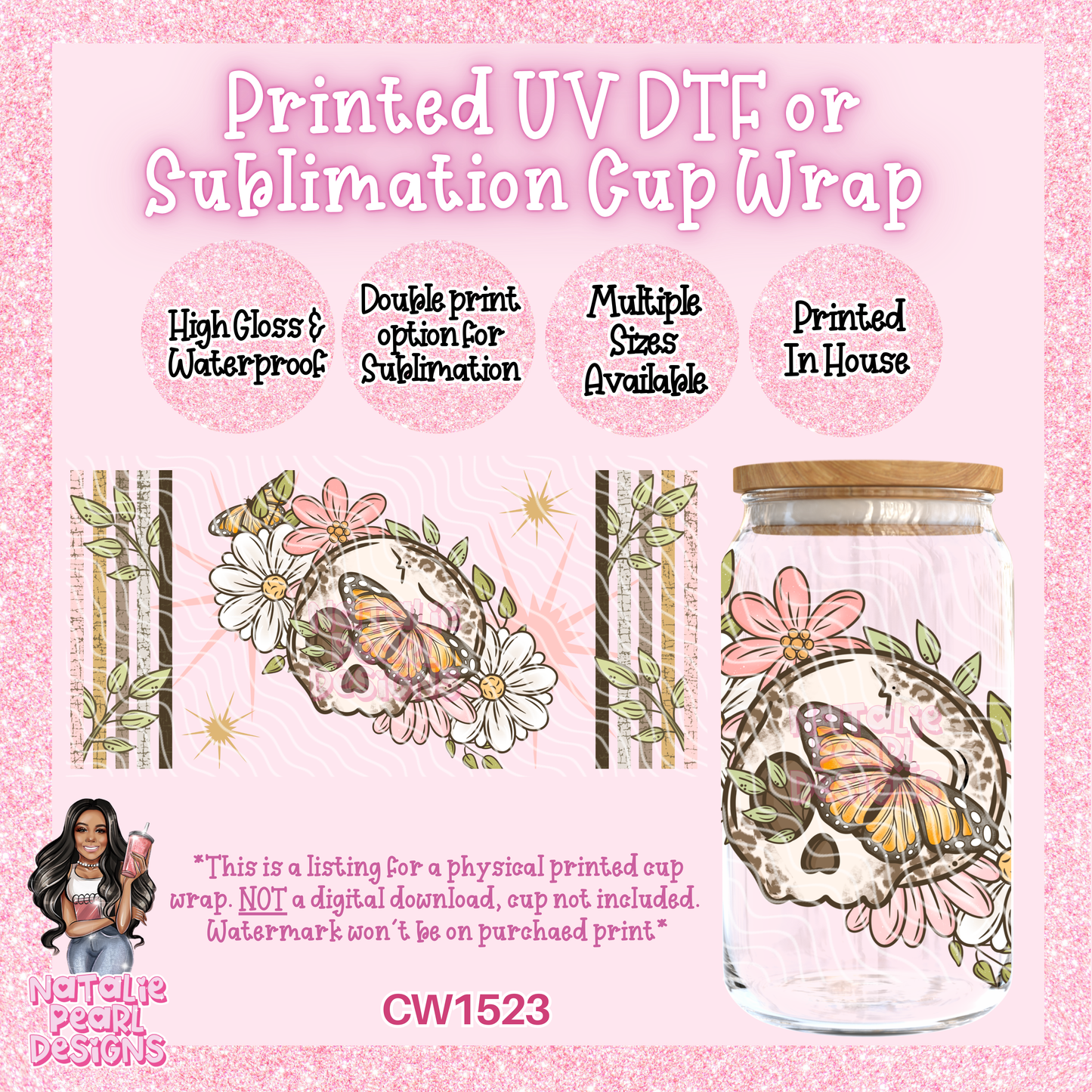CW1523 UV DTF/SUB Cup Wrap