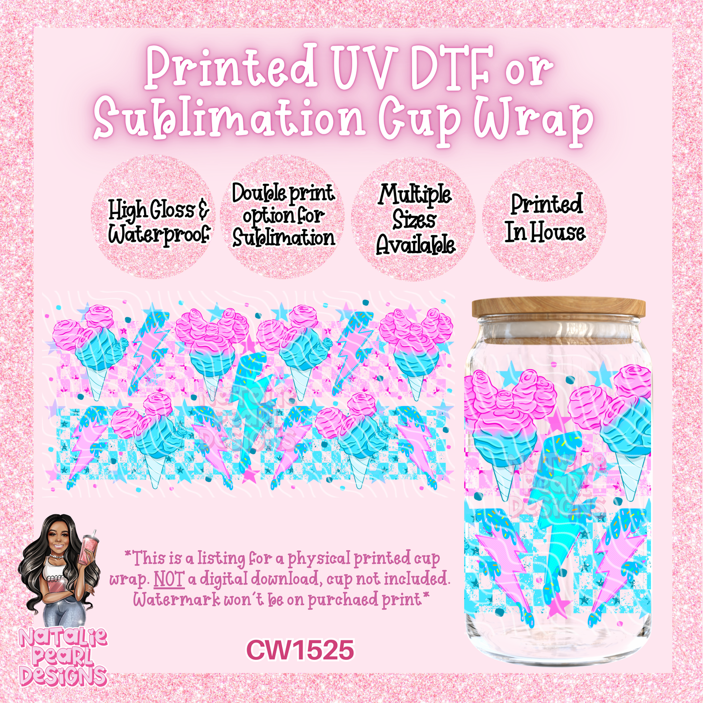 CW1525 UV DTF/SUB Cup Wrap