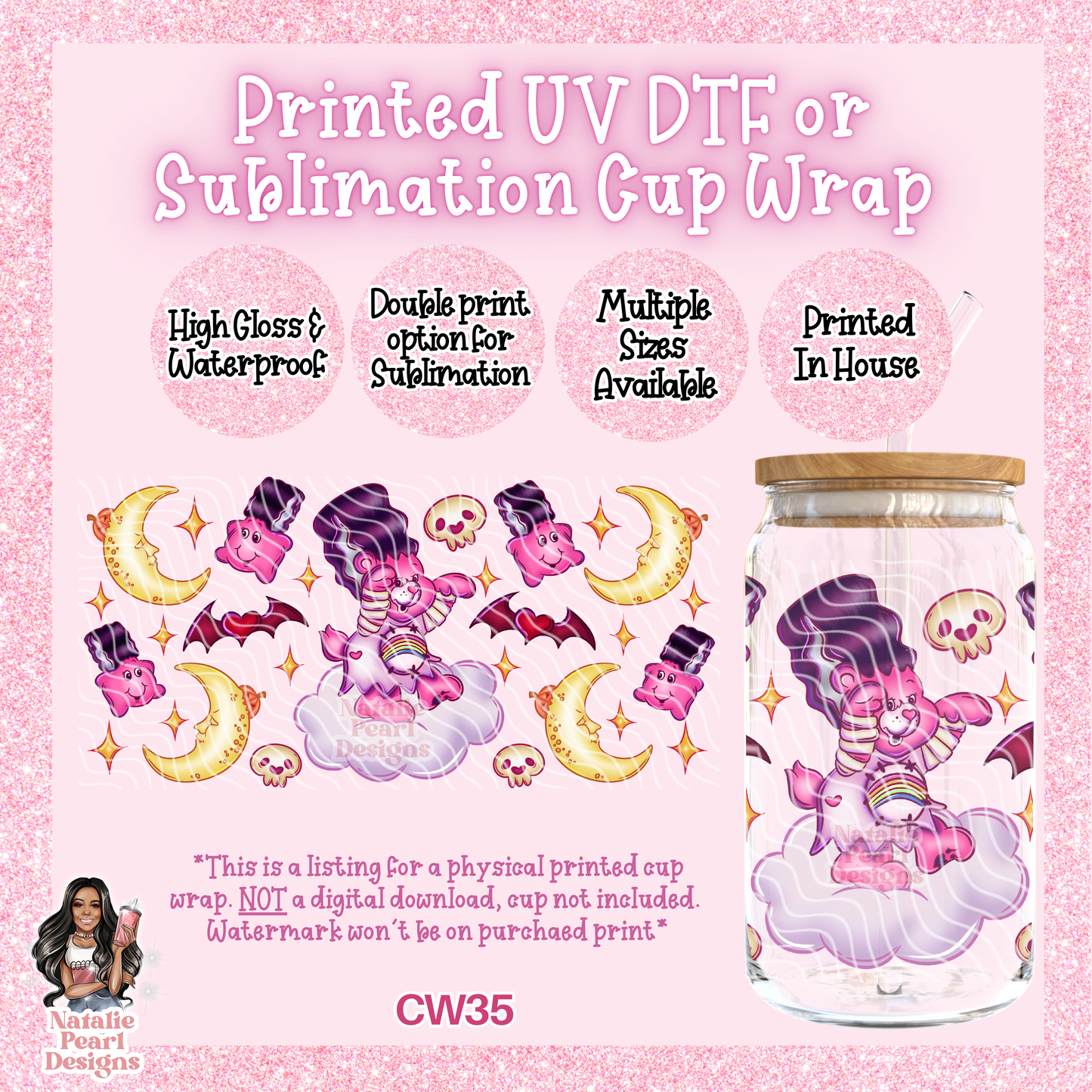 CW35 UV DTF/SUB Cup Wrap