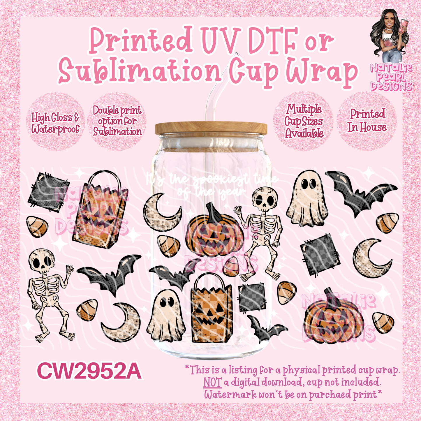 CW2952A UV DTF/SUB Cup Wraps