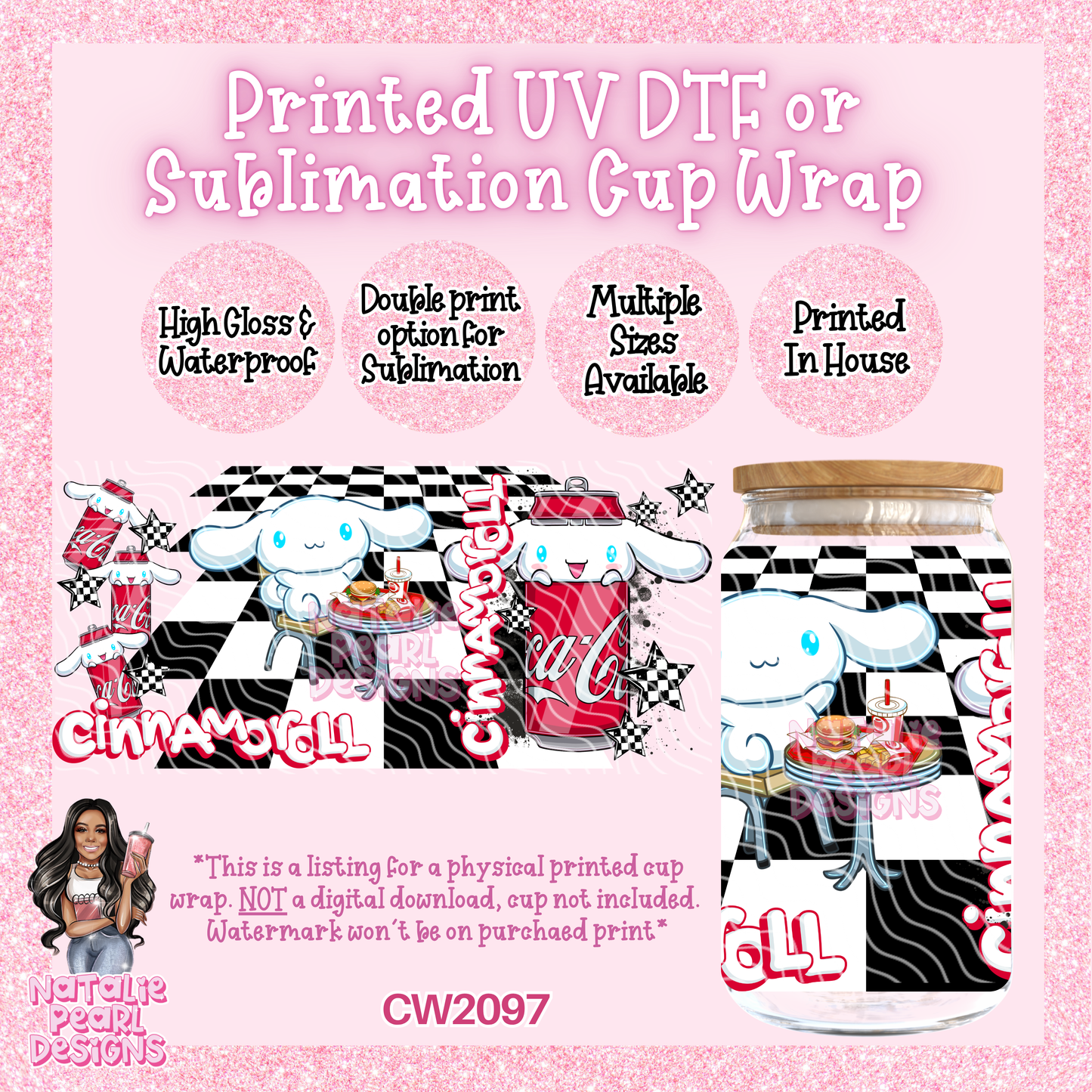 CW2097 UV DTF/SUB Cup Wraps