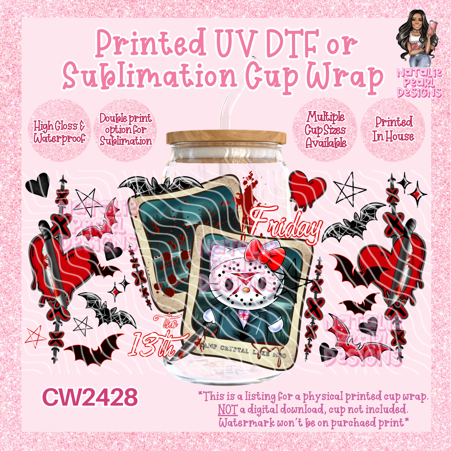 CW2428 UV DTF/SUB Cup Wraps