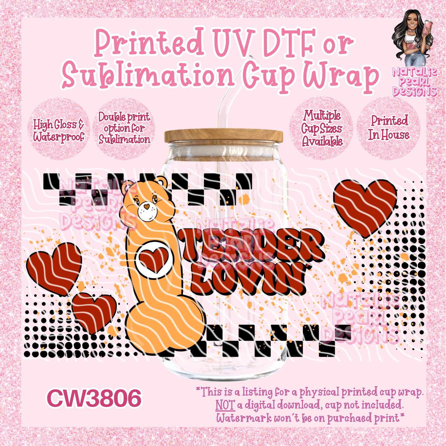 CW3806 UV DTF/SUB Cup Wraps