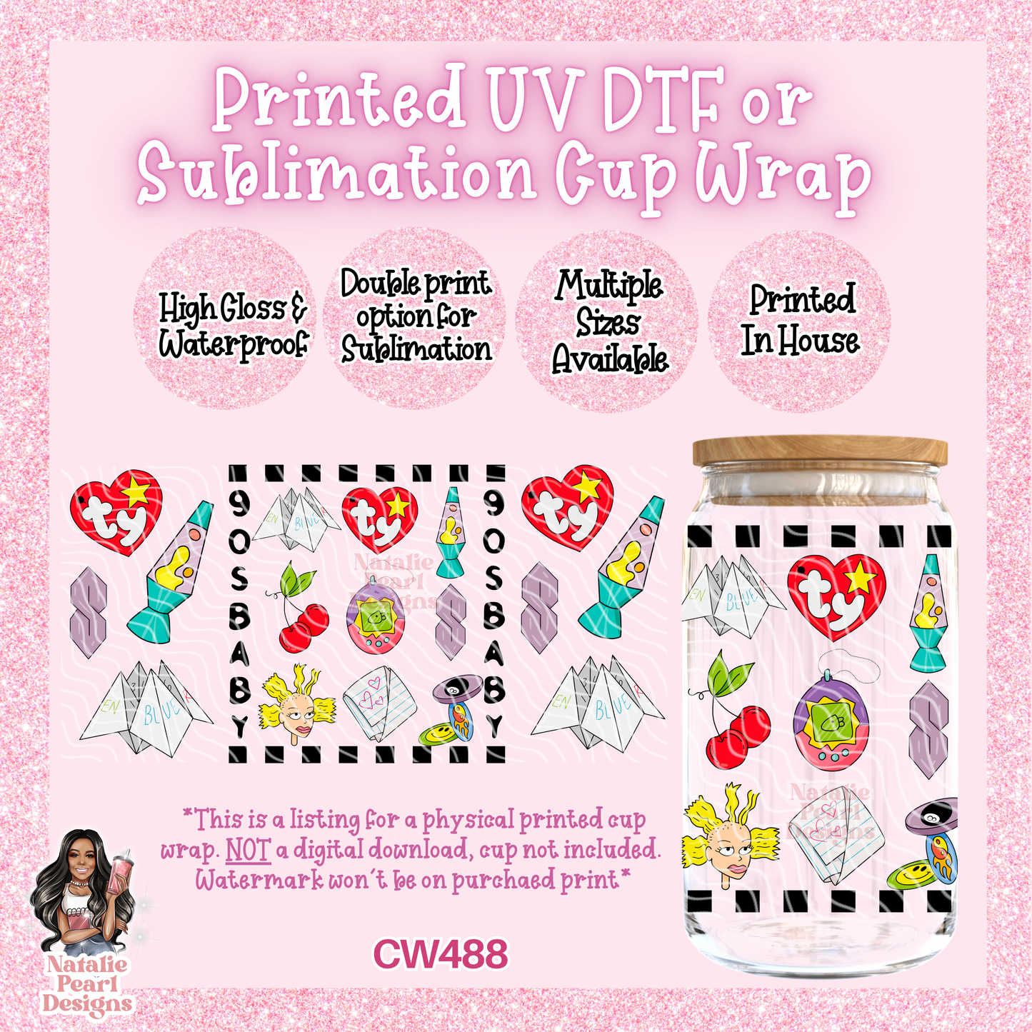 CW488 UV DTF/SUB Cup Wrap
