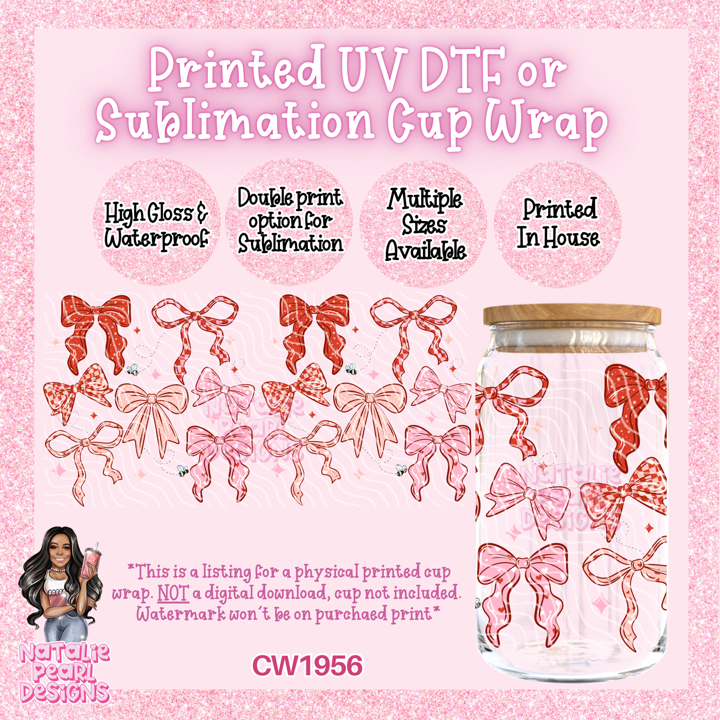 CW1956 UV DTF/SUB Cup Wraps