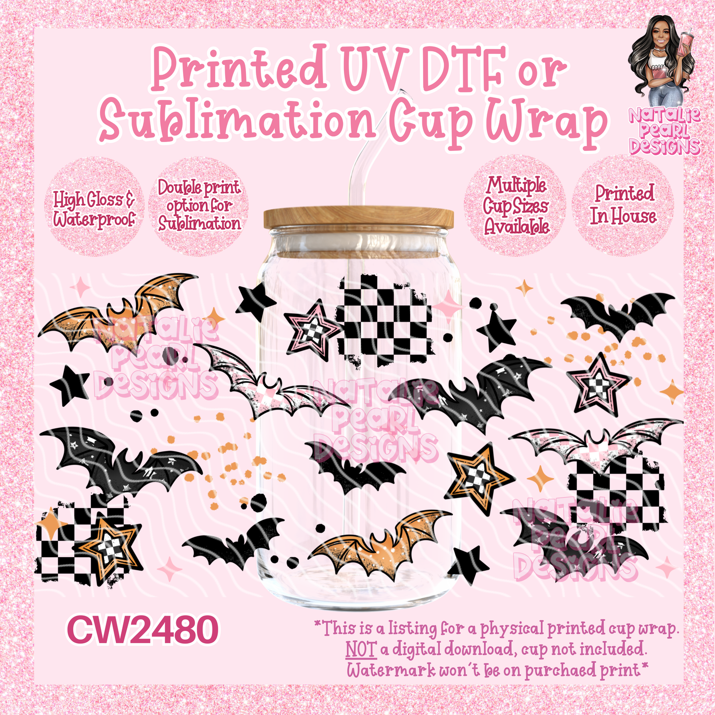 CW2480 UV DTF/SUB Cup Wraps