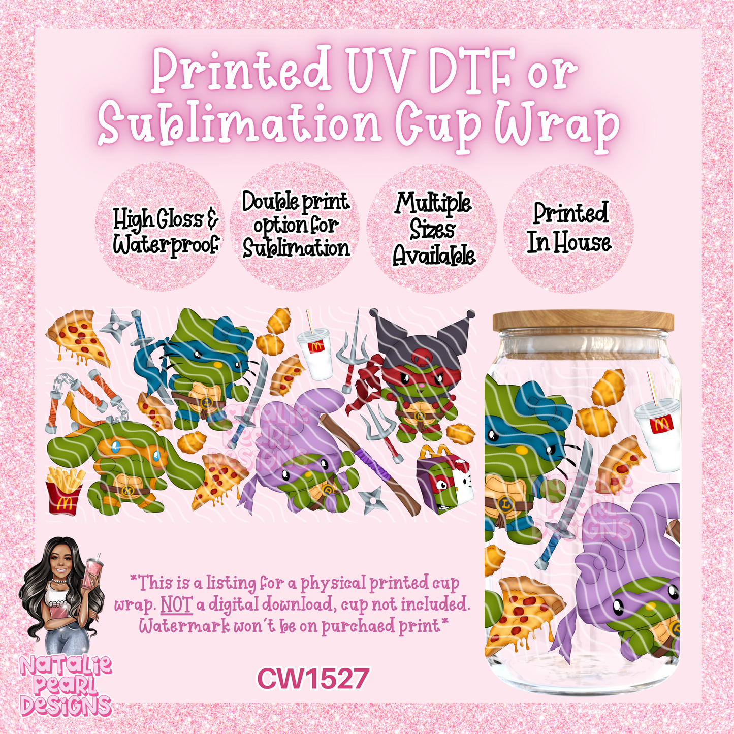 CW1527 UV DTF/SUB Cup Wrap