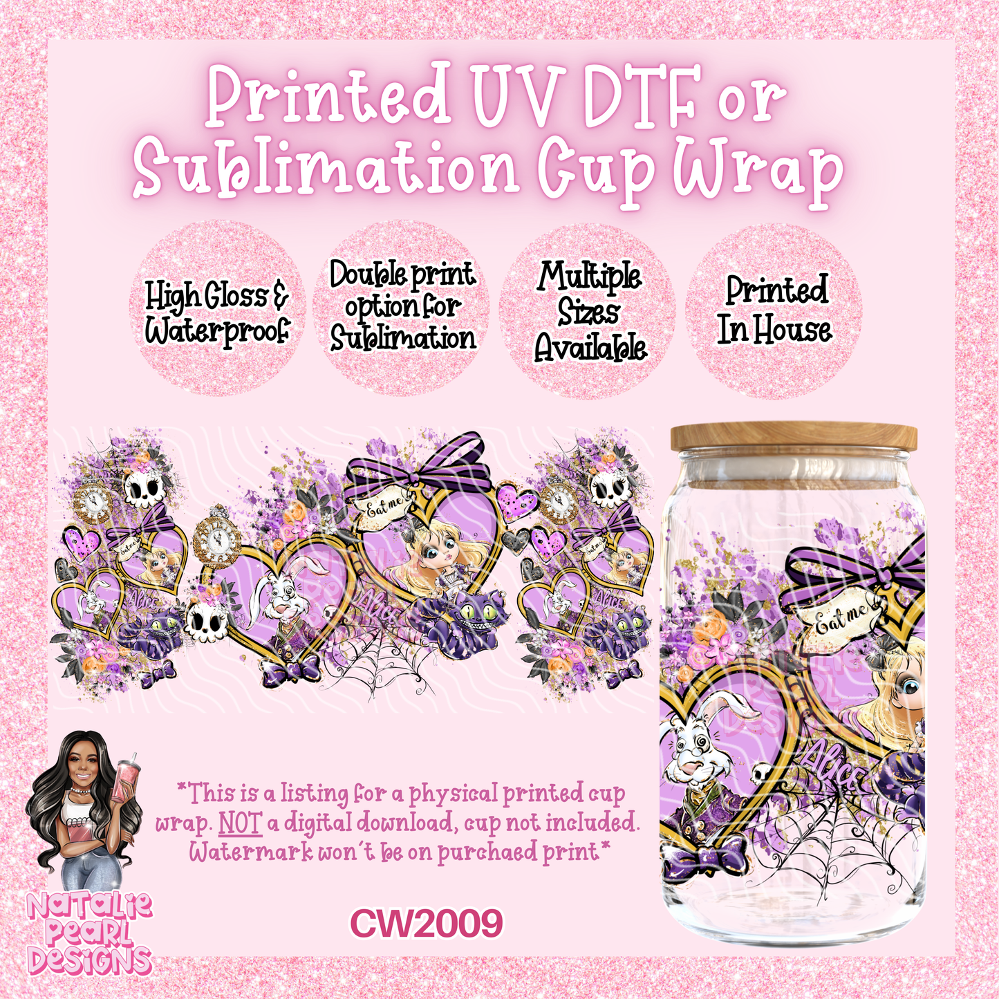 CW2009 UV DTF/SUB Cup Wraps