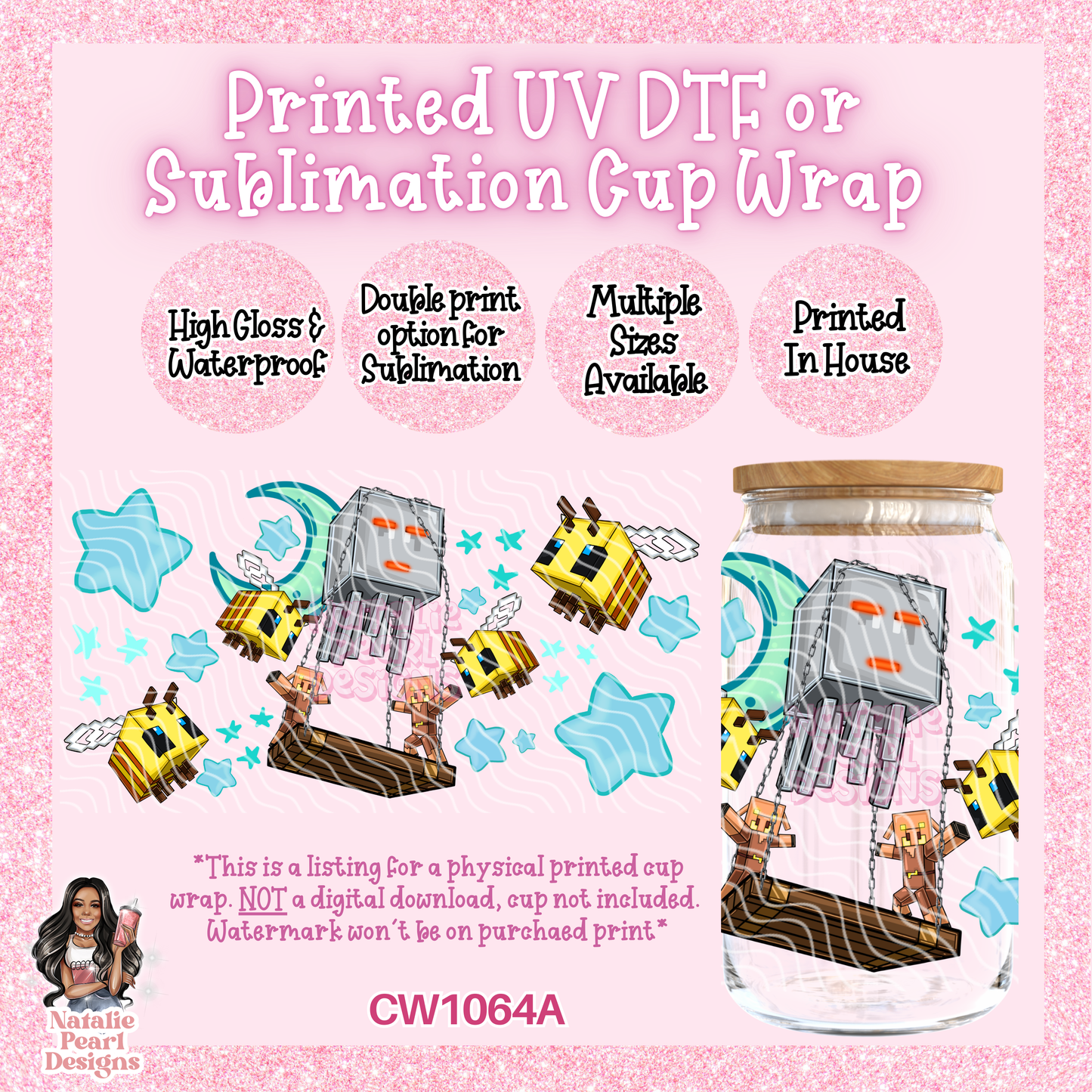 CW1064A UV DTF/SUB Cup Wrap