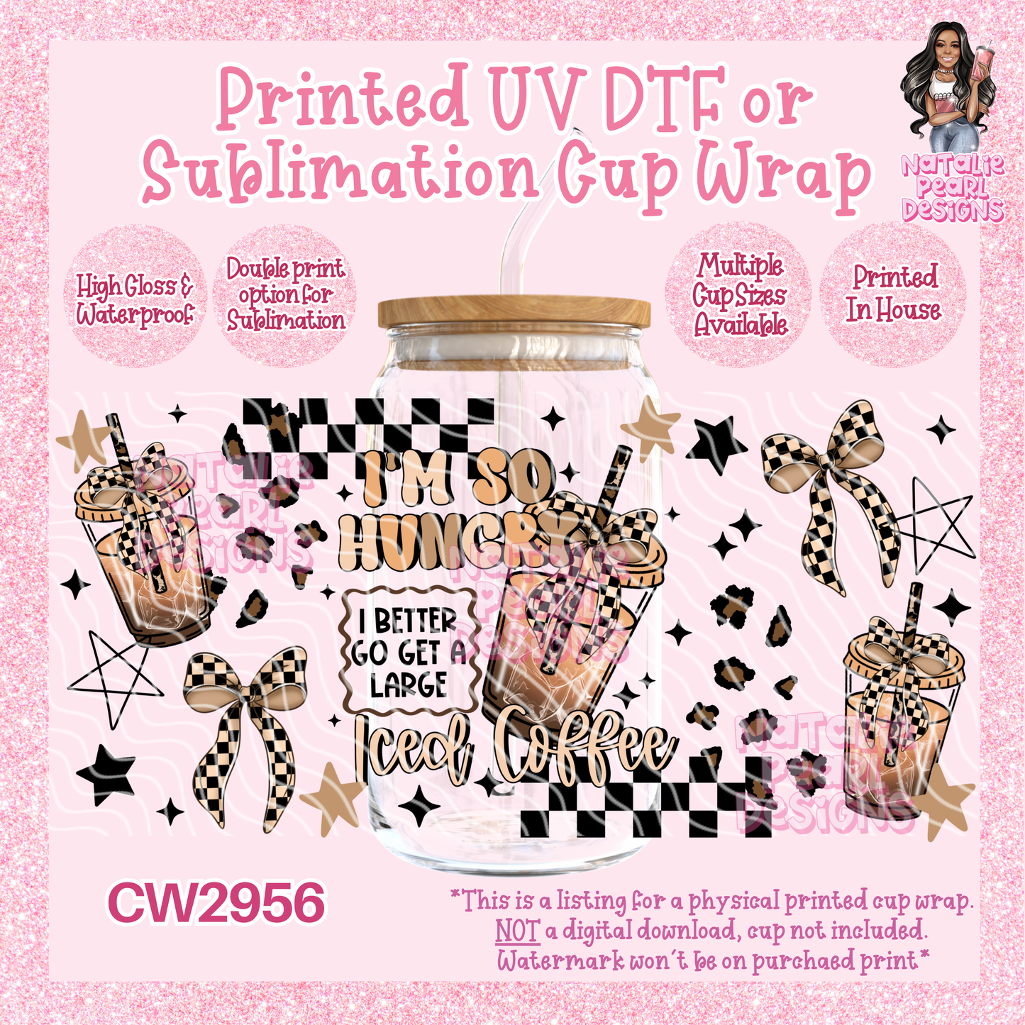 CW2956 UV DTF/SUB Cup Wraps