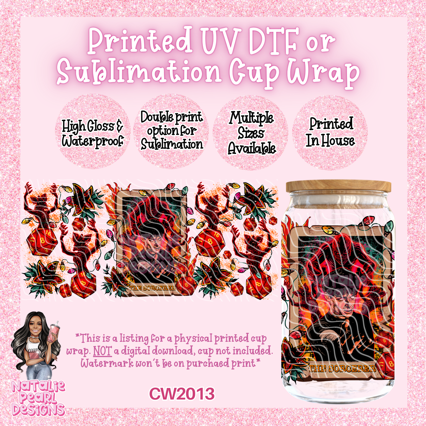 CW2013 UV DTF/SUB Cup Wraps