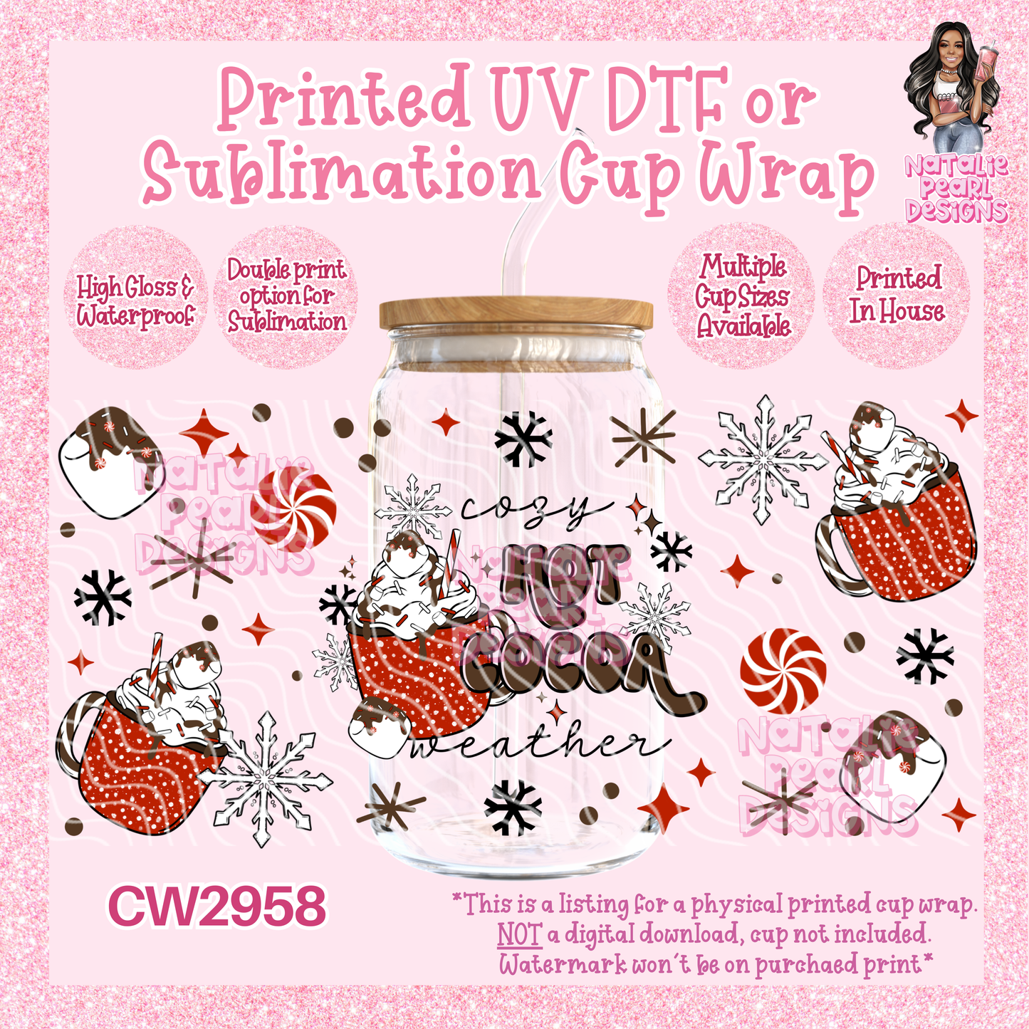 CW2958 UV DTF/SUB Cup Wraps