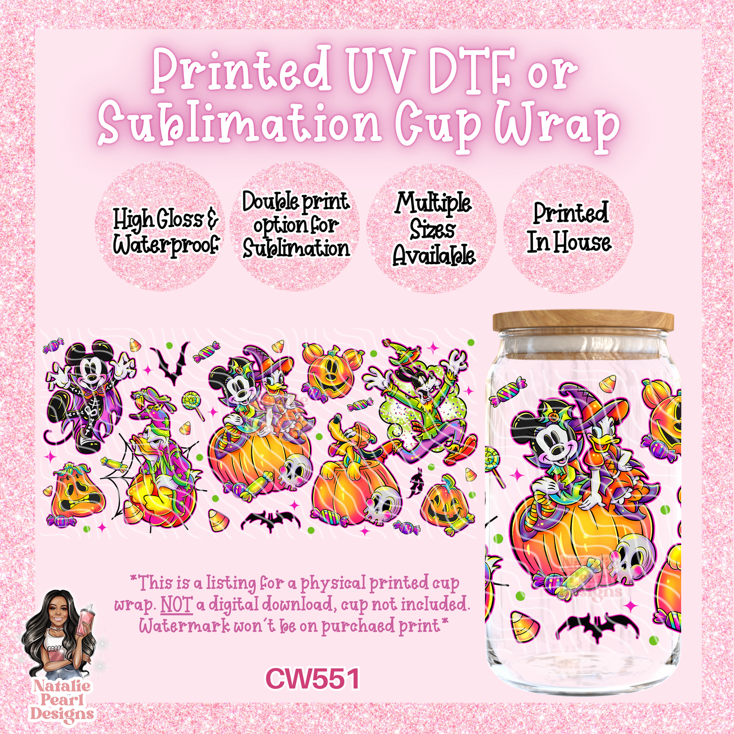 CW551 UV DTF/SUB Cup Wrap