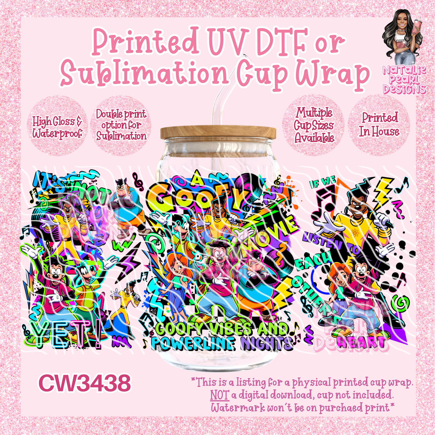 CW3438 UV DTF/SUB Cup Wraps