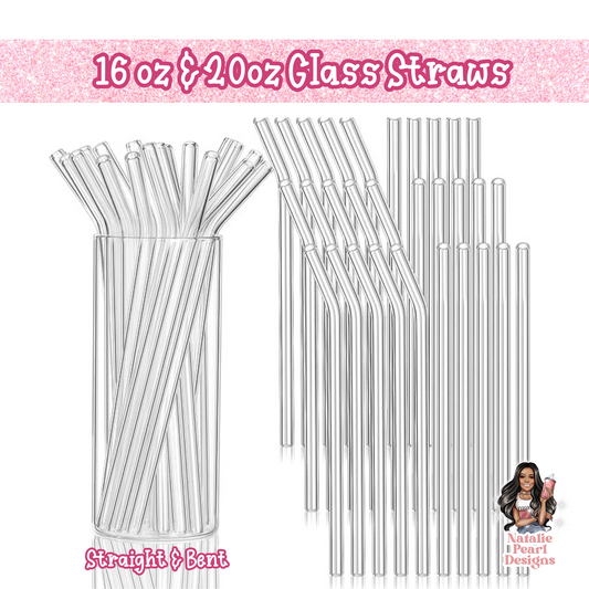 Glass Can Clear Straws