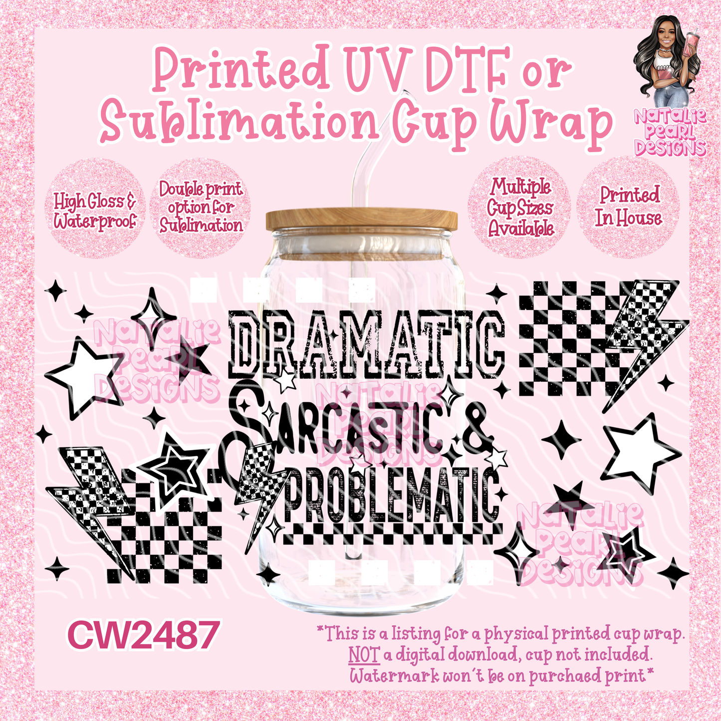 CW2487 UV DTF/SUB Cup Wraps