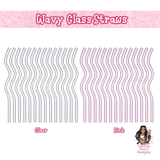 Glass Can Wavy Straws