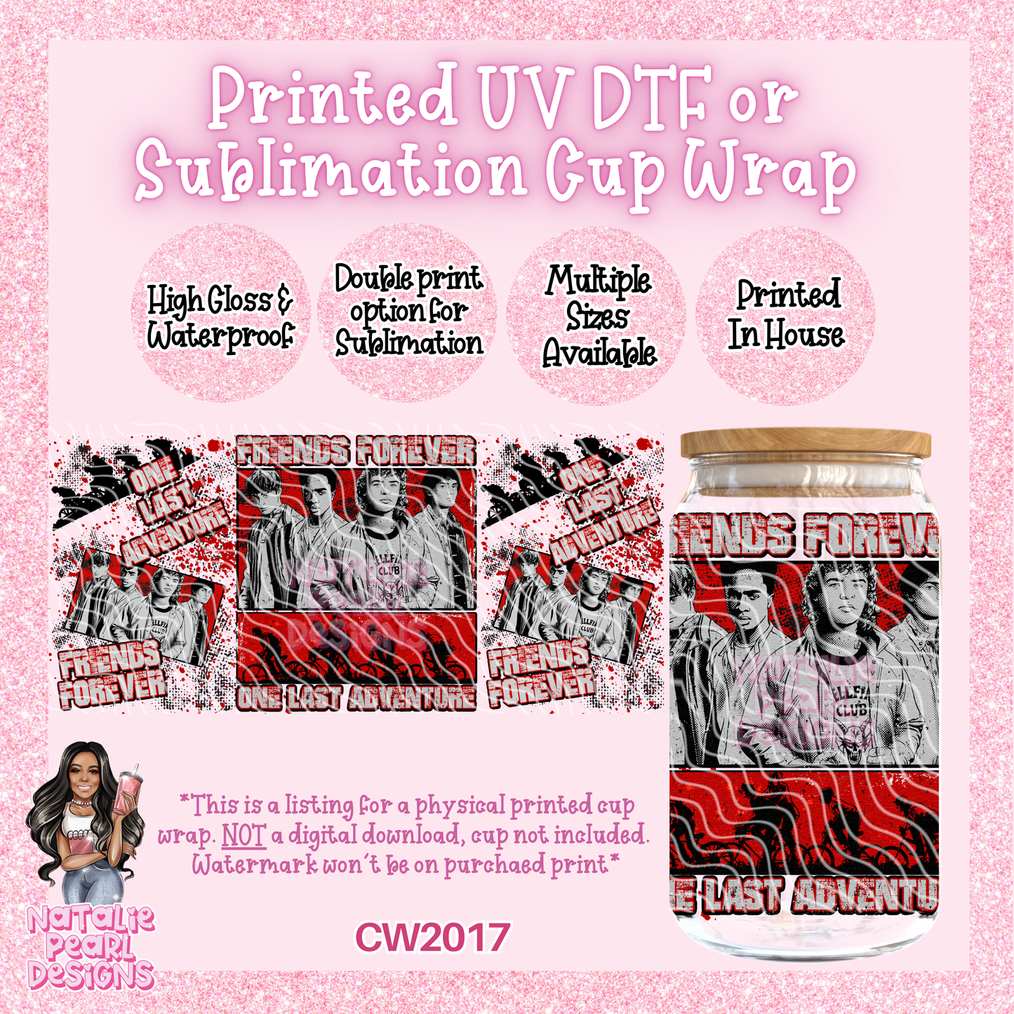 CW2017 UV DTF/SUB Cup Wraps