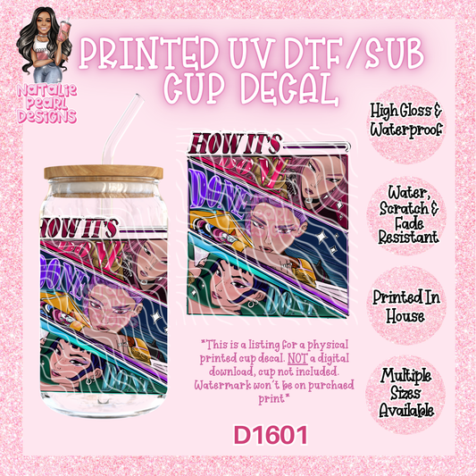 D1601 UV DTF/Sub Decal