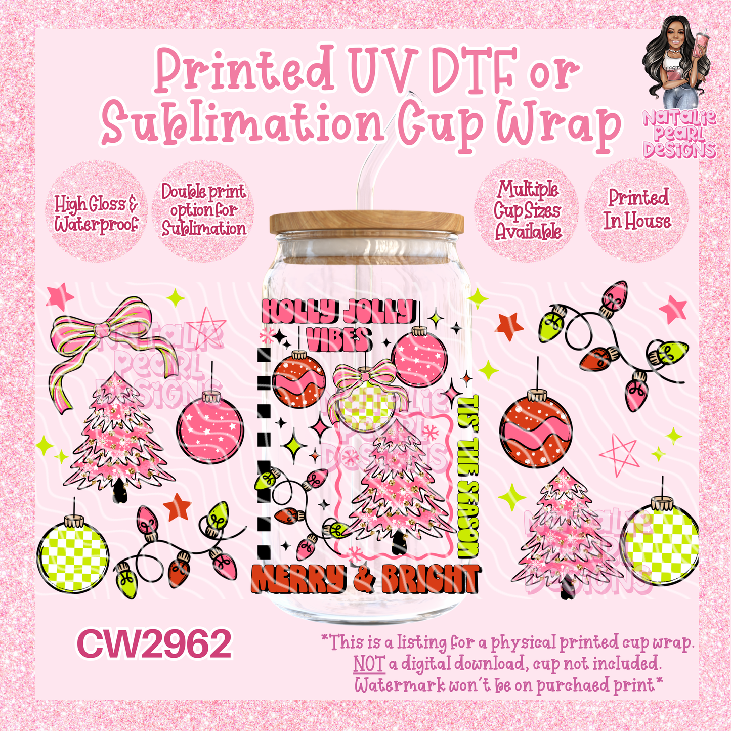 CW2962 UV DTF/SUB Cup Wraps