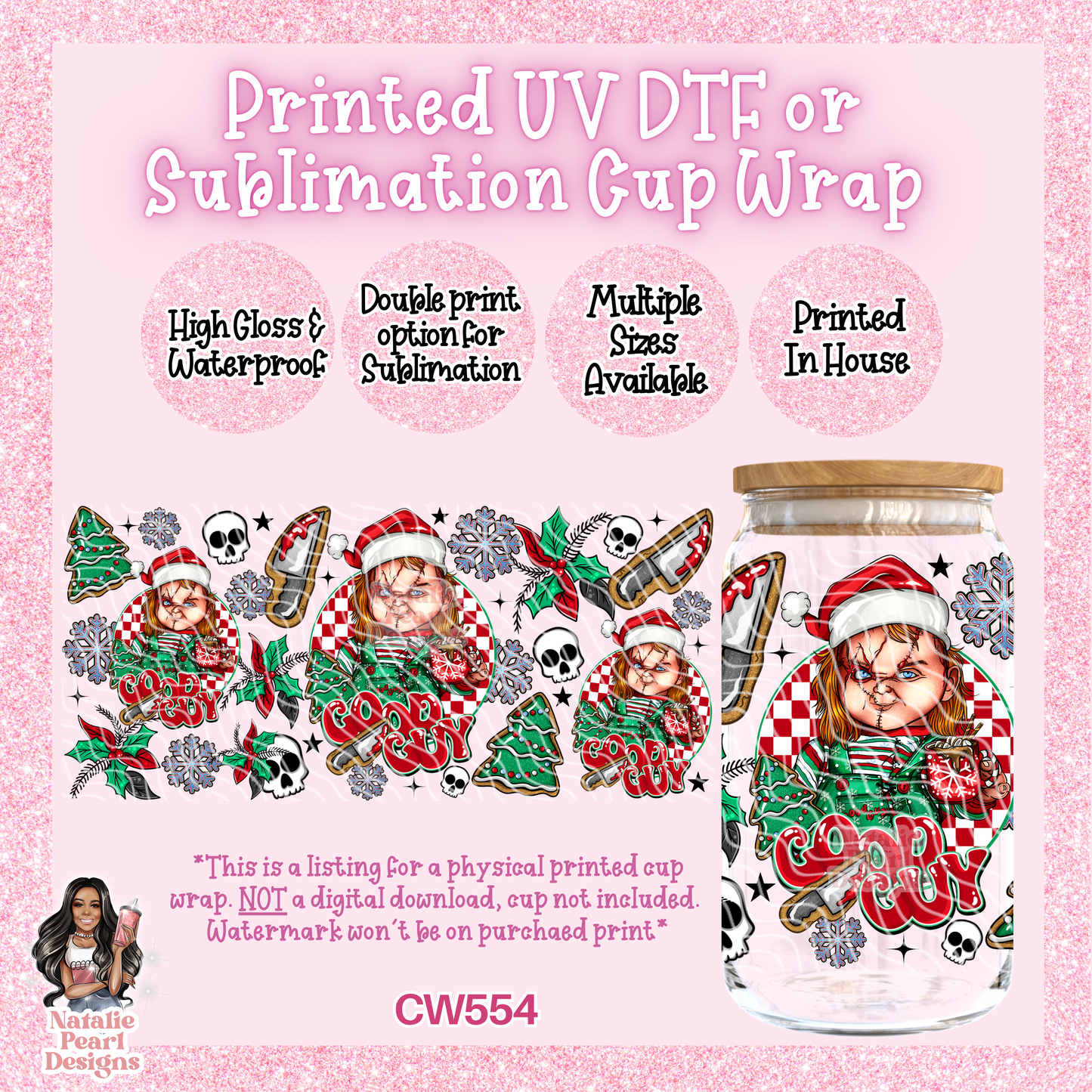 CW554 UV DTF/SUB Cup Wrap