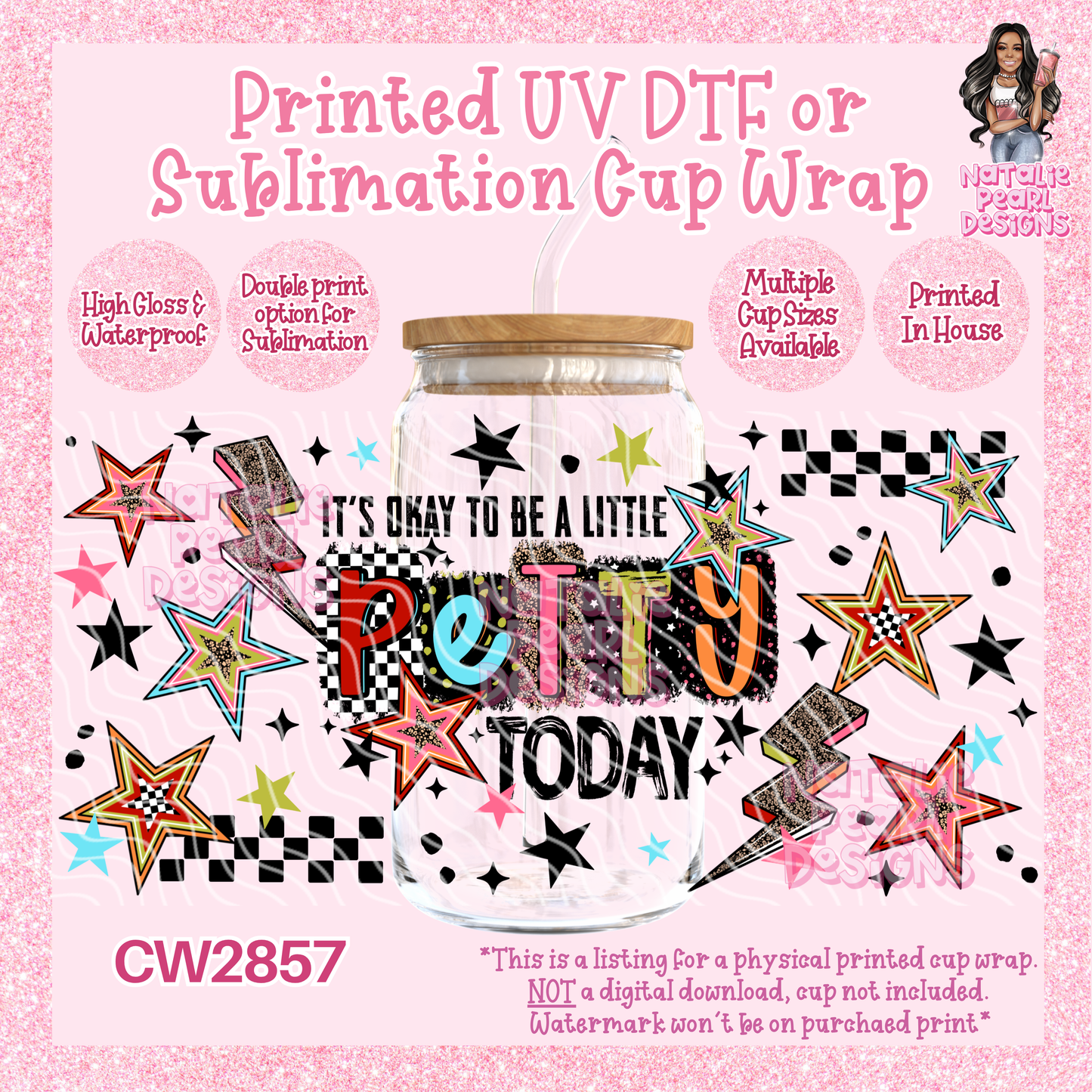CW2857 UV DTF/SUB Cup Wraps