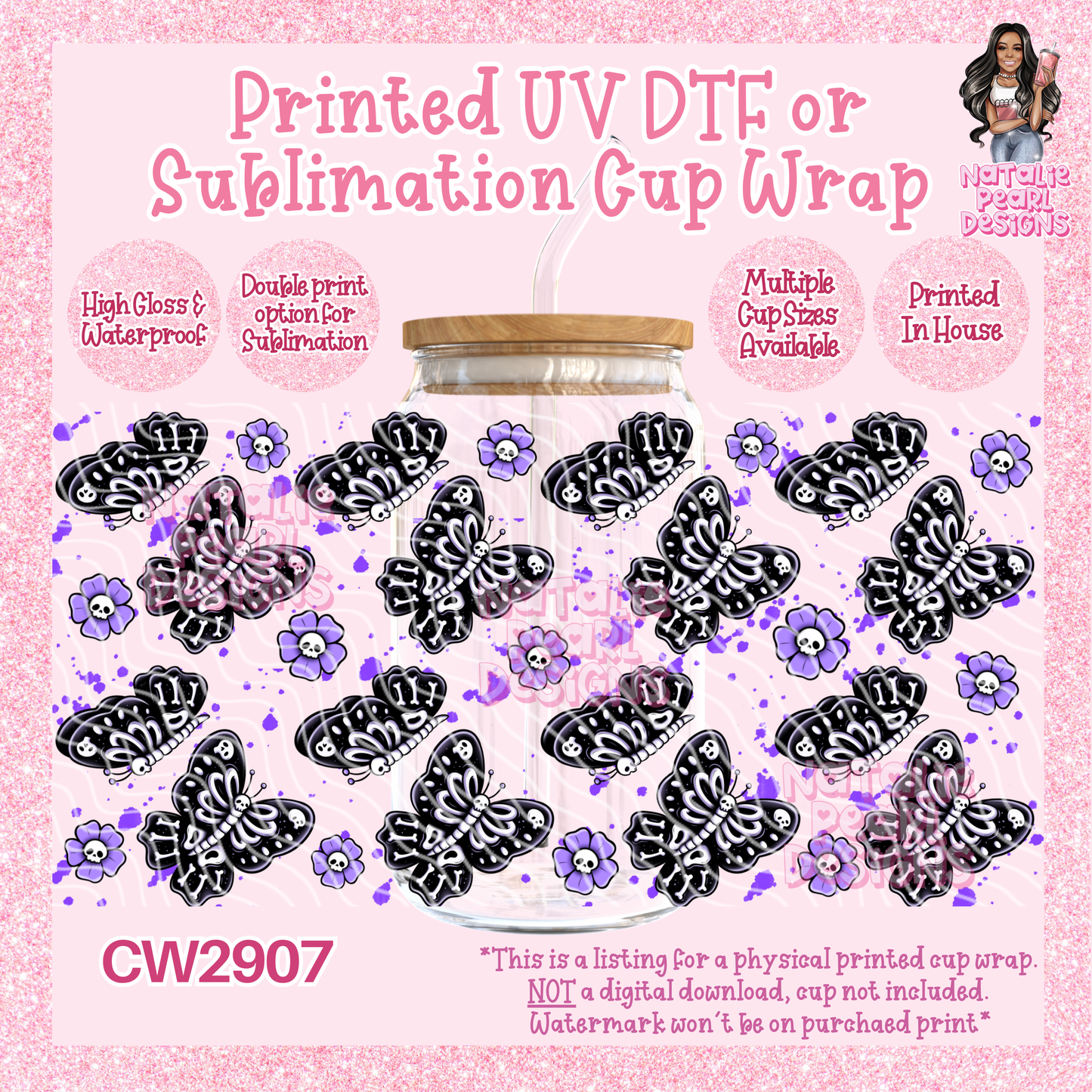 CW2907 UV DTF/SUB Cup Wraps