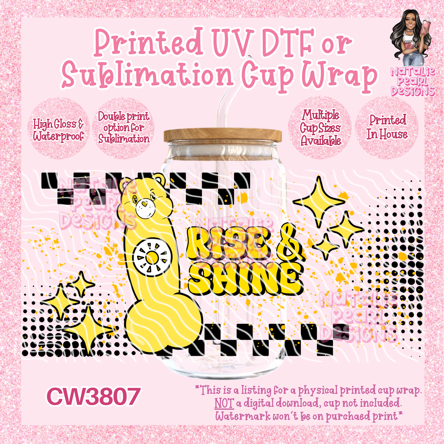 CW3807 UV DTF/SUB Cup Wraps