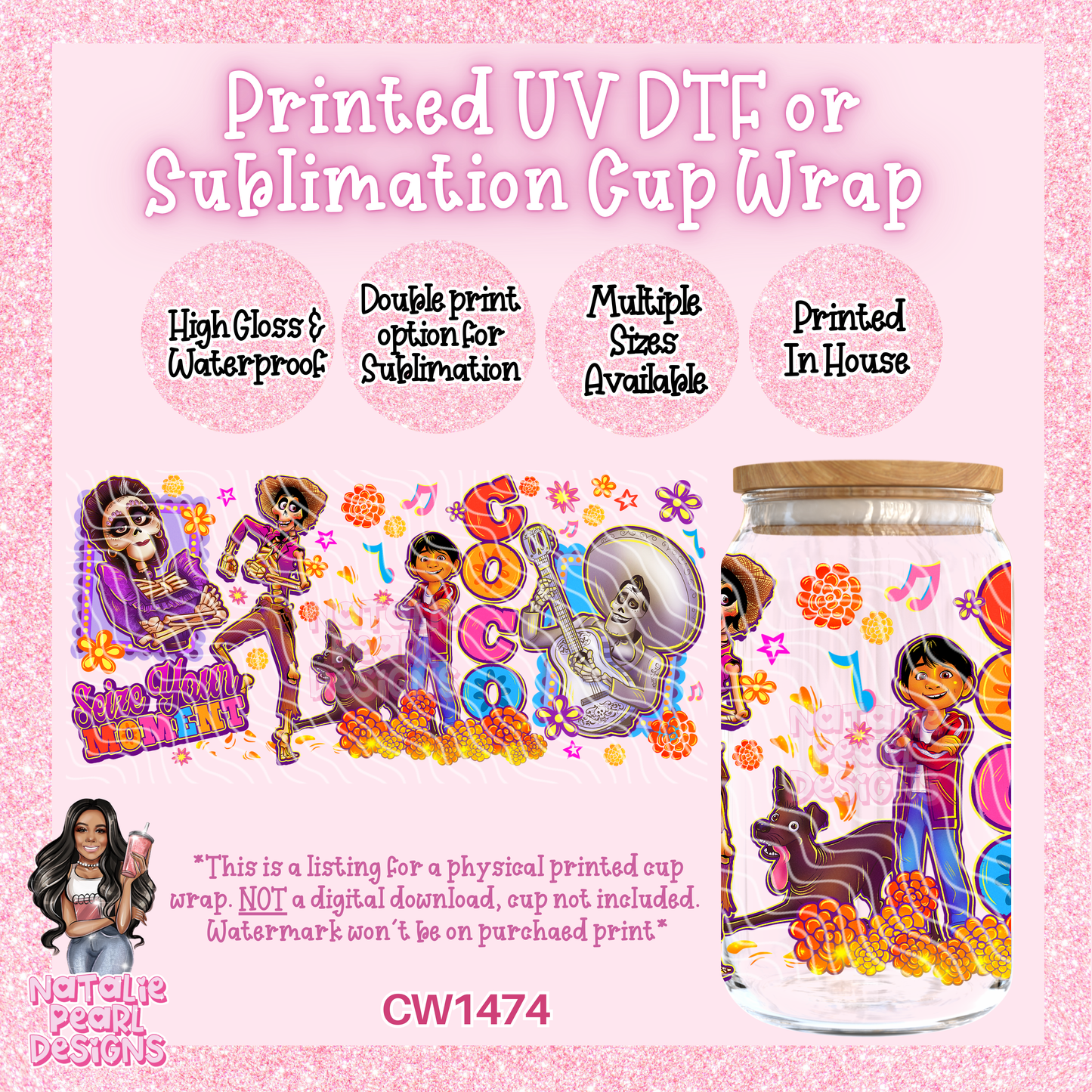 CW1474 UV DTF/SUB Cup Wrap