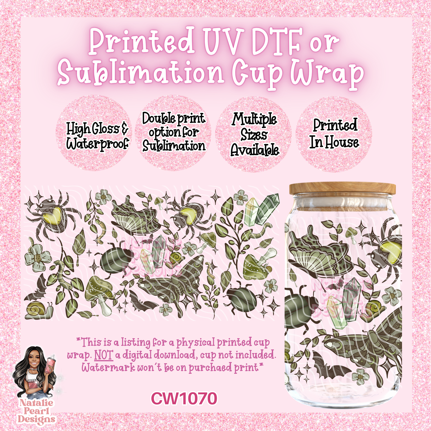 CW1070 UV DTF/SUB Cup Wrap