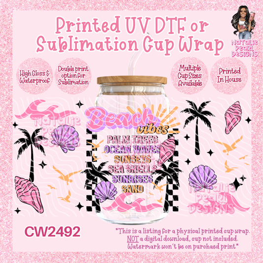 CW2492 UV DTF/SUB Cup Wraps