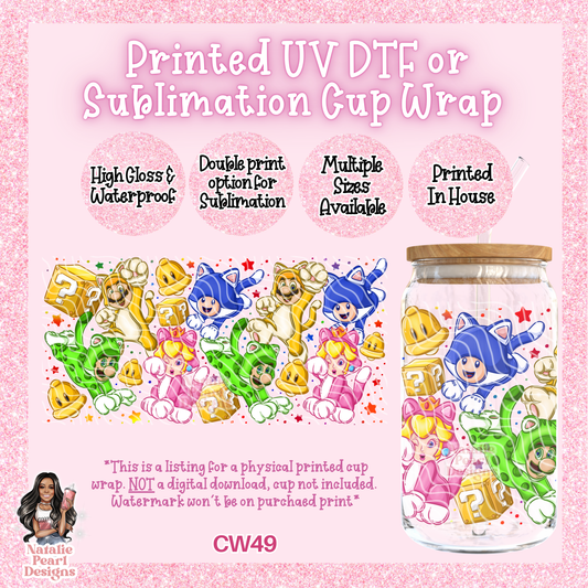 CW49 UV DTF/SUB Cup Wrap