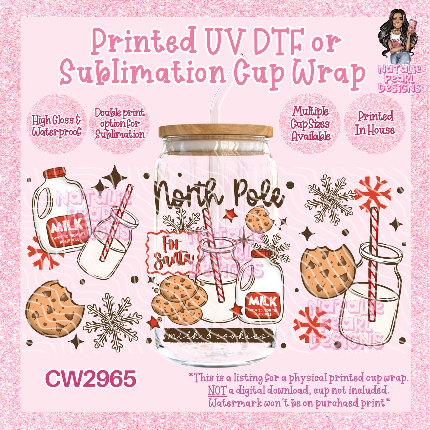 CW2965 UV DTF/SUB Cup Wraps